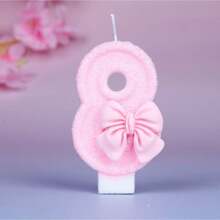 1pc Pink Butterfly Shaped Birthday Candle, Ideal For Birthday Cake Decoration, Anniversary Celebration And Romantic Dinner Table Decoration, Wedding Decoration, Valentine Decoration,Christmas - Baby Pink - View 21