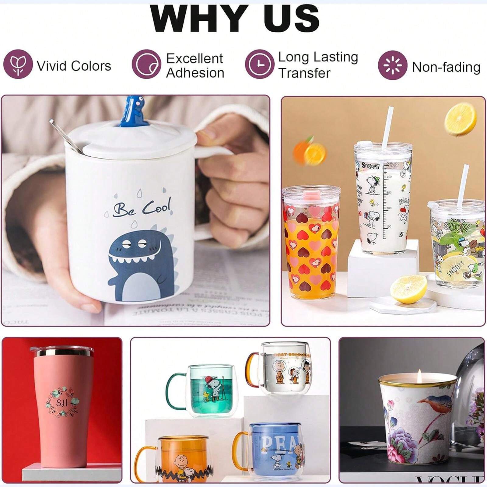 Waterslide Decal Paper INKJET CLEAR 5 Sheets Premium WaterSlide