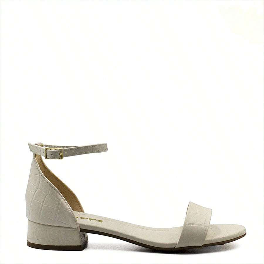 ZATTA Laís Basic Low Heel Sandal - 白色 - 查看 1