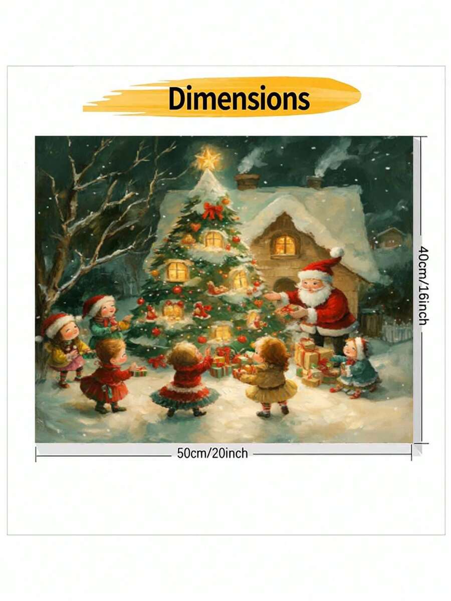 Christmas Tree 2024 Easy To Start DIY Digital Painting, Embark On An