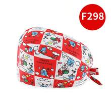 1 pezzo Cappello da infermiera in poliestere stampato, berretto da lavoro per costume e rappresentazione, regolabile e traspirante, adatto per medici pediatrici, adatto per Ognissanti e Natale, unisex