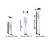 1/30 件 + 4 件配件迷你可再填充玻璃香水雾化器，3 毫升、5 毫升、10 毫升，包括 30 个喷雾瓶、2 个漏斗、2 个分配器 - 無色 - 查看 2