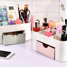 Beauty Makeup Box Lipstick Jewelry Accessories Organizer Cosmetic Display Stand - 淺粉色 - 查看 3