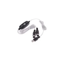 PMARKET USB Midi Converter Cable To PC Computer Keyboard - Silver - View 6