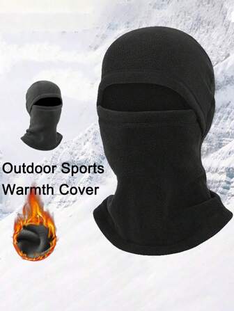 1pc Outdoor Winter Ski Mask, Warm Fleece Face Cover, Windproof Neck Gaiter