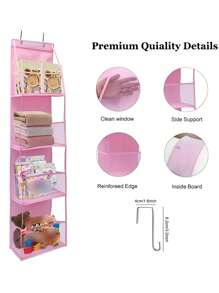 1 pieza Bolsa colgante de 4 capas para la habitación del bebé para pañales, juguetes, artículos diversos, decoraciones y regalos familiares para la ducha de bebé
