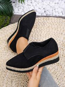 2024 New Pointed-Toe Thick-Sole Waterproof Platform High Heel Shoes For Women, Korean Style, Autumn/Winter