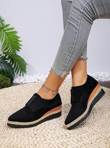 2024 New Pointed-Toe Thick-Sole Waterproof Platform High Heel Shoes For Women, Korean Style, Autumn/Winter