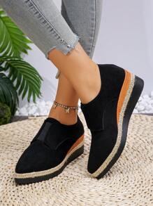 2024 New Pointed-Toe Thick-Sole Waterproof Platform High Heel Shoes For Women, Korean Style, Autumn/Winter