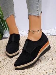 2024 New Pointed-Toe Thick-Sole Waterproof Platform High Heel Shoes For Women, Korean Style, Autumn/Winter