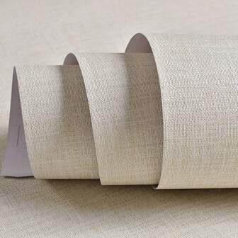 1 Roll Beige Self-Adhesive Wallpaper, For Furniture And Wall Renovation,Renovation Stickers Peel Wall Panels,Wall Paper, Wallpapers,Spring Decoration Items Refresh Your Home,Rama Decoration Stickers Gifts Birthday Graduation