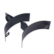 Futchoy Portacandele da parete Fuychoy, set di 2, portacandele in metallo, tazza in vetro nera 20,5 * 11 * 6 cm - nero - Visualizzare 7