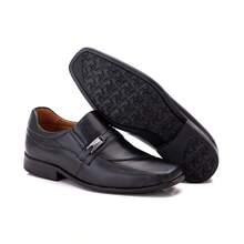 UltraConfort Men's Genuine Leather Dress Shoes - 黑色 - 查看 4