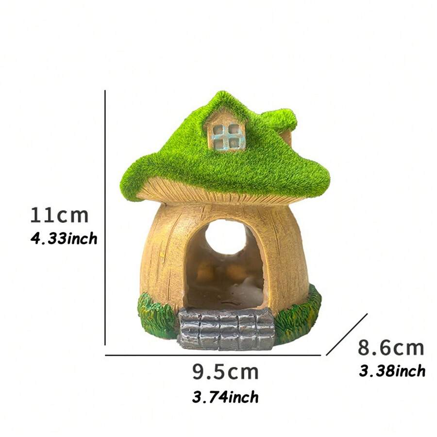 Fish Tank Decorations, High Quality Resin Moss And Mushroom Aquarium