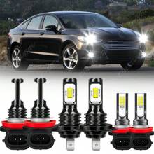 CHUSYYRAY For Fusion 2011 2012 2013 2014 2015 2016 LED Headlight+Fog Light Bulbs Kit