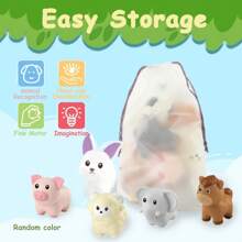 10 件农场动物恐龙玩具计数配对精细动作玩具配对游戏学习套装圣诞节生日复活节礼物