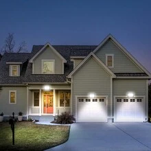 Two Sets Of High-Brightness LED Floodlights, Robust Outdoor Floodlights With IP66 Protection Rating, Cool/Warm White LED Floodlights For Lighting Gardens, Courtyards, Sports Fields And Stadiums. - 暖色更白 - 查看 8