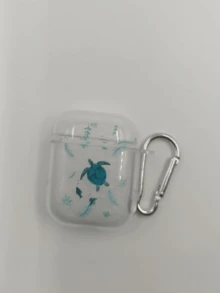 1 件绿海龟设计耳机盒适用于 iPhone 耳机、AirPods 1/2、新款 AirPods 3/Pro/Pro2 无线耳机保护套，男朋友/女朋友礼物 - 彩色 - 查看 10
