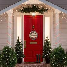 1 件 28*20 厘米红色热可可圣诞装饰木牌用于圣诞花环装饰门装饰墙装饰，圣诞派对装饰家居装饰餐厅装饰厨房装饰，圣诞咖啡厅酒吧装饰 - 多色 - 查看 6