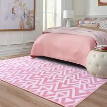 Ultra Soft Shaggy Rugs Memory Foam Bedroom Carpet, Plush Geometric Textured Area Rugs For Living Room Couch Dorm Decor