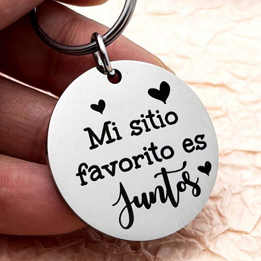 Spanish Couple Keychain For Boyfriend Girlfriend Husband Wife Keychain