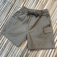 BOYS' TWILL CARGO BERMUDA SHORTS EXCLUSIVE LAUNCH - Màu Khaki - Xem 5