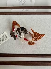 Pince à cheveux en résine simulant une baleine, série d'accessoires pour cheveux d'animaux marins, méduse exquise et unique, pinces à cheveux en forme de tête d'hippocampe, pinces à cheveux élégantes - multicolore - Voir 4