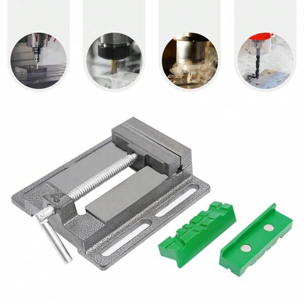 Futchoy Futchoy Maschinenschraubstock Schraubstock Säulenbohrmaschine Tischbohrmaschine 100mm