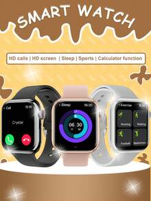 1 chiếc đồng hồ thông minh đa chức năng màn hình cảm ứng TFT 2,05 inch dây silicon nóng dành cho thanh thiếu niên, có nhiều chế độ thể thao, nhắc nhở ít vận động, phát hiện nhịp tim, kiểm soát ảnh, thông báo phần mềm xã hội, phát lại nhạc, phù hợp với hệ thống Android và IOS, tuyệt vời để làm quà tặng, thể thao, trường học, tiệc tùng, v.v. - Nhiều màu - Xem 2