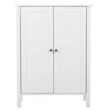 FCH Wooden Bathroom Floor Cabinet Storage Free Standing Cupboard 3 Shelves - 1 - 查看 7