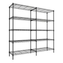 5 Tier Wire Shelving Garage Shelving Storage Shelves Heavy Duty,59" W X59 H X 13.8" D  Adjustable Garage Shelves,Utility Shelf Rack For Storage Warehouse Pantry Closet,Basement Pantry Storage Shelves