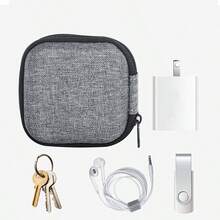 1pc Multi-Functional Data Cable Organizer Bag, Pouch For Mobile Phones, Digital Electronics, Earphones, Power Bank - Multicolor - View 7
