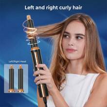 6-In-1 Hot Air Styler, Multi-Functional Curling Iron, Hot Air Brush, Blower, Straightener - UK Plug(220-240V) - View 8