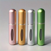4pcs Portable Perfume Atomizers - Refillable Travel Perfume Bottles 5ml Spray Bottles - Refillable Mini Perfume Bottles - Refillable Leak-Proof Travel Perfume Atomizers