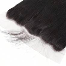 Frontal Closure 13x4 Lace Frontal Closure Straight Transparent Lace Frontal Hair Human Hair Ear To Ear Free Part 150% Density - SNatural - View 2