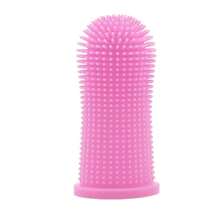 Pellet Digital Electronic Technology Co 5-Pieces: Super Soft Pet Finger Toothbrush Teeth Cleaning Silicone Tooth Brush - 粉色 - 查看 2