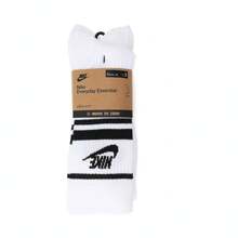 Nike 3 Pairs Dri-Fit Men & Women Breathable Moisture Wicking Crew Sports Socks, DX5089-103, Summer - White - View 5