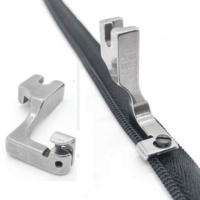 Acessório para Máquina de Costura Industrial de Agulha Única: Pé Calcador de Zíper Invisível Ajustável Unilateral T69