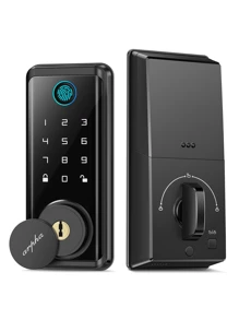Arpha Fingerprint Door Lock, Keyless Entry Door Lock Deadbolt With 50 Biometric Fingerprints, 50 User Codes, App Control, Keypad, Auto Lock, IP54 Waterproof, Easy Installation Smart Lock