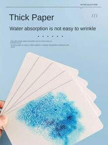 50/100 Pcs Blank Watercolor Paper,Thickening 300gsm For Professional Artists, Beginners Acrylics Watercolors,Gouache,Inks,Oil Paintings,PostCard Students Art Supplies Gift Best Choice Back To School Supplies Halloween Easter Christmas Card Drawing Tools