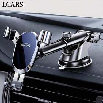 LCARS 2025 New Multifunctional Car Phone Holder, Dashboard/Windshield Mount With Anti-Shake Suction Cup, Suitable For Navigation