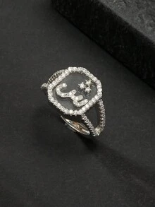 1 Chiếc Nhẫn Chữ Cái Ả Rập Dành Cho Nam Doanh Nhân Phù Hợp Để Đi Làm Việc - Nhiều màu - Xem 33