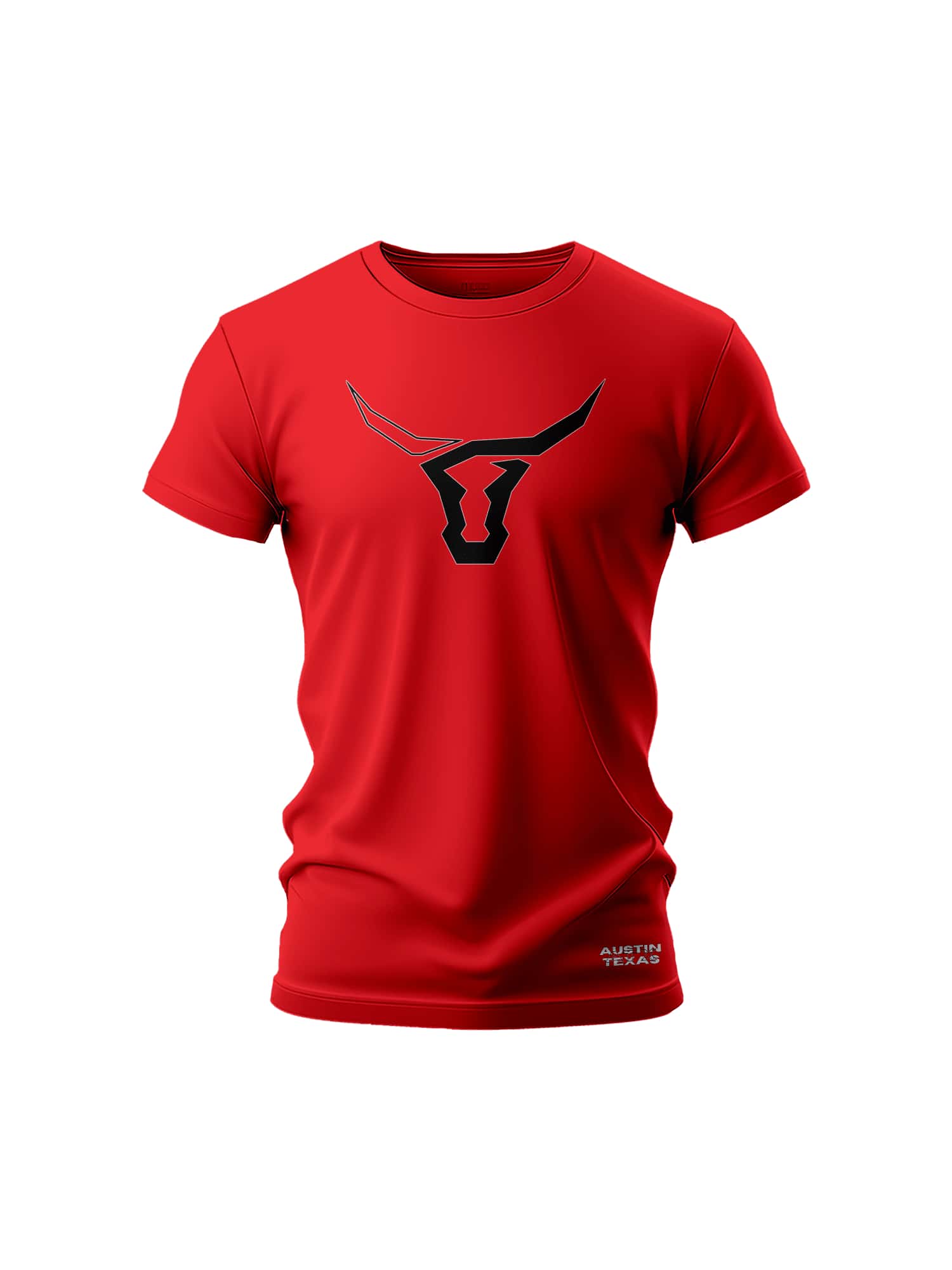 Country Austin Texas Longhorn Shirt - Red - View 1