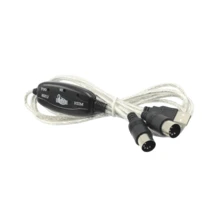 PMARKET USB Midi Converter Cable To PC Computer Keyboard - Silver - View 1