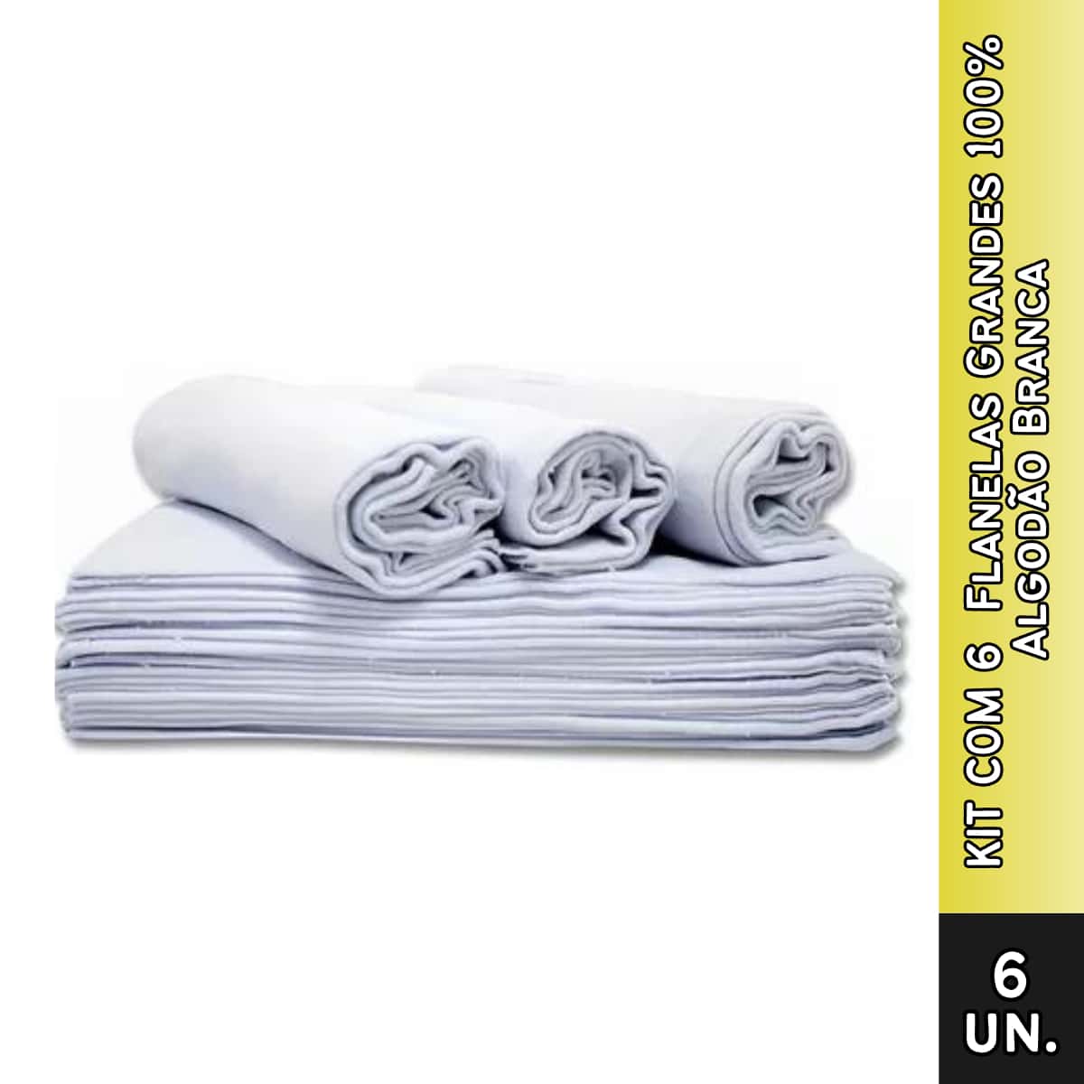 BỘ SẢN PHẨM CÓ 6 CHIẾC LỚN 100% COTTON FLANNEL MÀU TRẮNG HOẶC DA TRÁI - trái cam - Xem 1