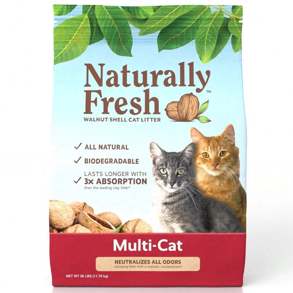 WalnutBased Quick Clumping MultiCat Litte Walnut Shells Have The