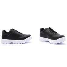 Ramarim Women's Chunky Dad Sneaker Fashion Dreams Black White Sole - 黑與白 - 查看 4