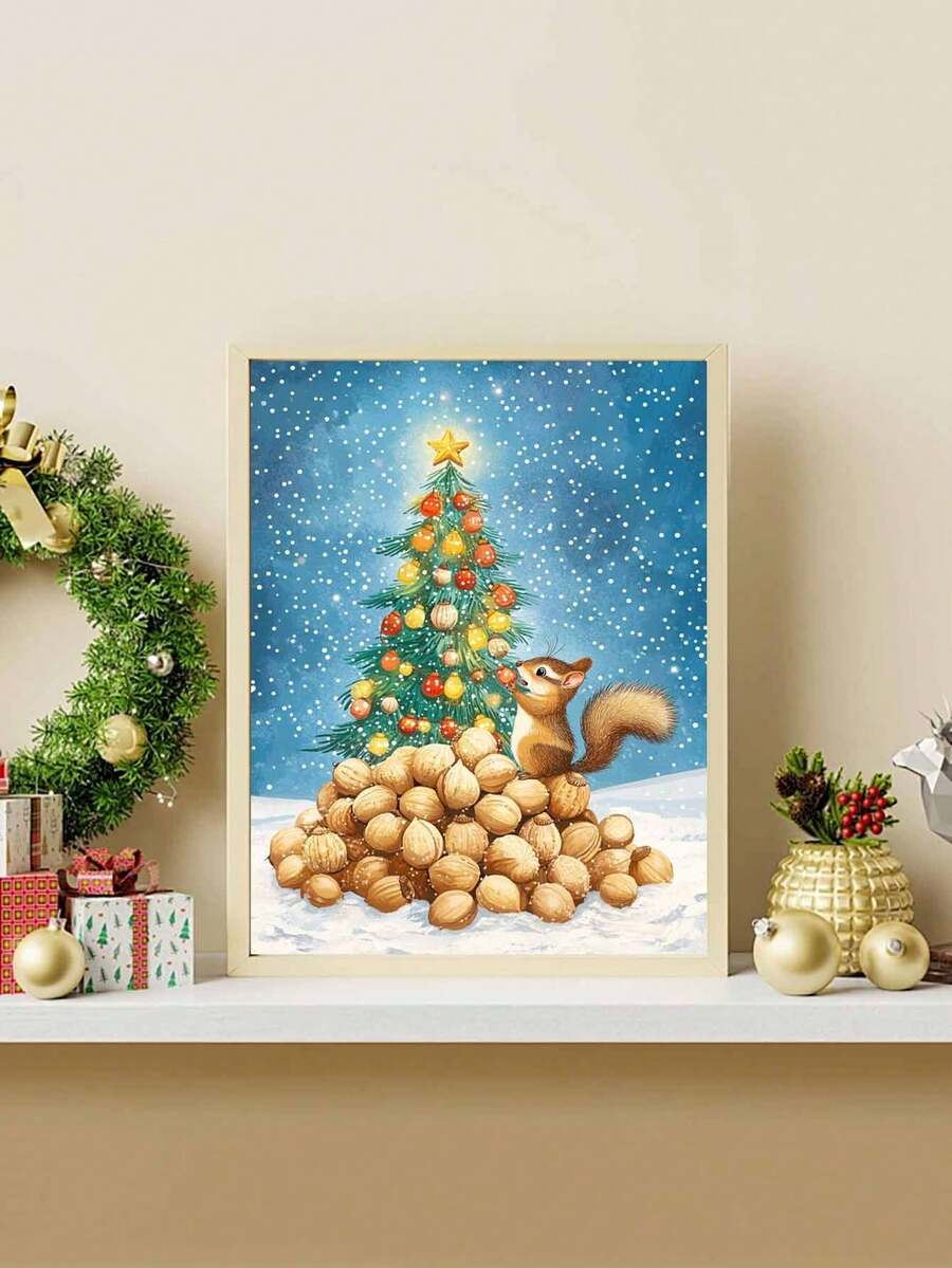 Christmas Squirrel DIY Digital Painting Ignite Creative Life, Paint A Colorful World. DIY