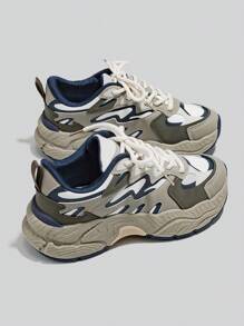 Alan Vincent Green Shoes Women2024  New Thick-Soled Sports Shoes Comfortable And Fashionable Running Shoes Casual  Sneakers Women Outdoor  Shoes Ladies Shoes Breathable Mesh