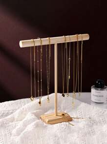 1 pièce Porte-bracelet/présentoir à bijoux en bois, bracelet en bois, chouchou, bijoux, montre, support de rangement et de présentation de bracelet. Rentrée scolaire